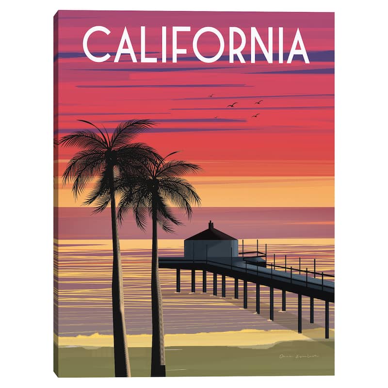 California Canvas Art Print