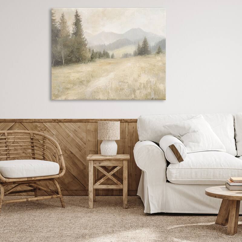 Stupell Fog on Mountain Valley Canvas Wall Art Design By Petal Prints Design