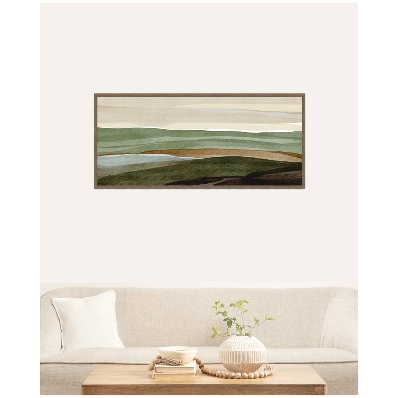 Kate and Laurel Natures Charm lll Panel by Nikita Jariwala Framed Canvas Wall Art Print