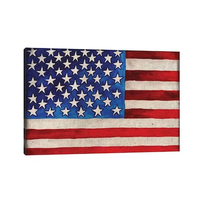 iCanvas "American Flag" by Elizabeth Medley Canvas Print