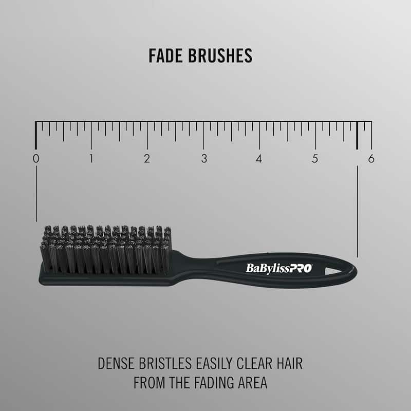 Babyliss Pro FX788S Silver FX Metal Lithium Cordless Trimmer + BaByliss Pro Fade Brush BPFADEB + BaByliss Pro 9" Clipper Comb