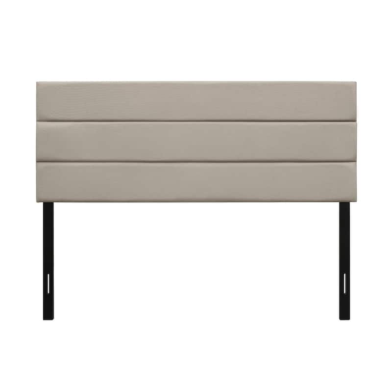Etta Tufted Upholstered Headboard - Warm Grey - Queen