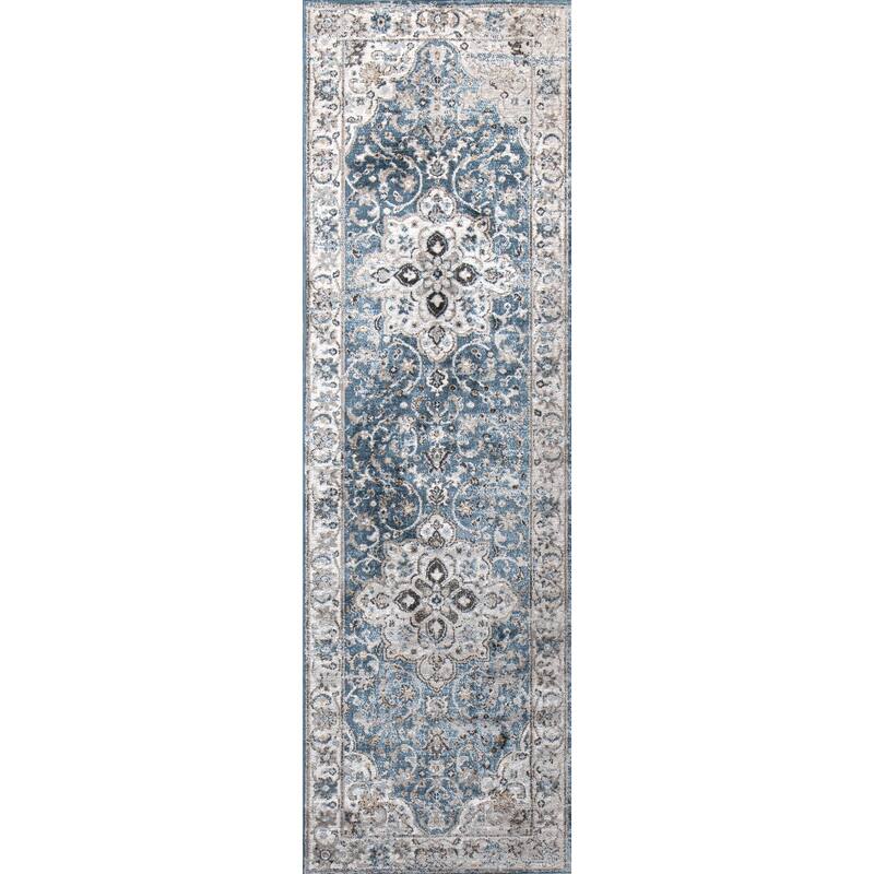 Bashian Bechham Blue Transitional Area Rug - 2'6'' X 8'