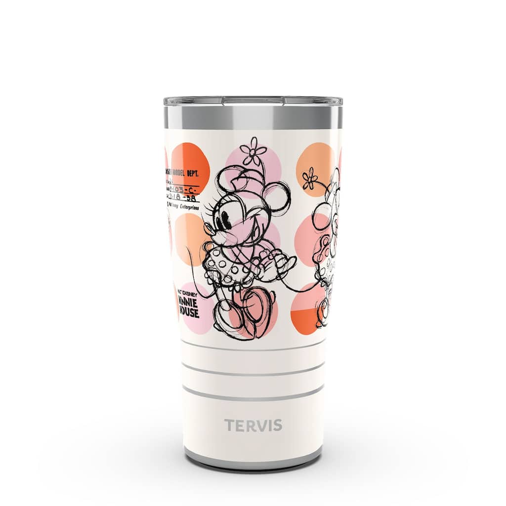 Tervis Traveler Disney Minnie Mouse Melody Triple Walled Insulated Travel Tumbler, Stainless Steel