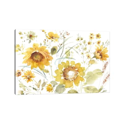 iCanvas "Sunflowers Forever III" by Lisa Audit Canvas Print
