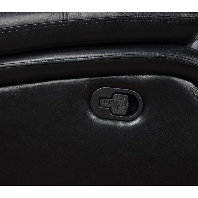 Camila Leatherette Upholstered Glider Recliner Chair