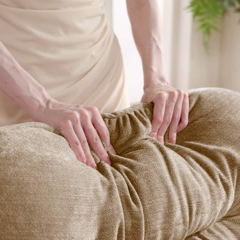 GDF Studio - Cloudy Modular Modern Chenille Sectional Sofa with Tufted Cushion Backrest and Ergonomic Design