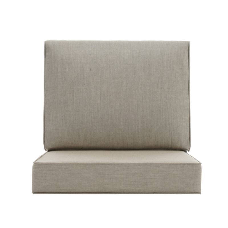 Outdoor 4.7" Thick Sunbrella Cushion Set with Back and Seat Cushions