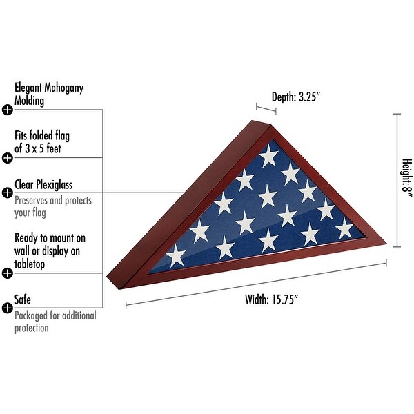 flag triangle frame