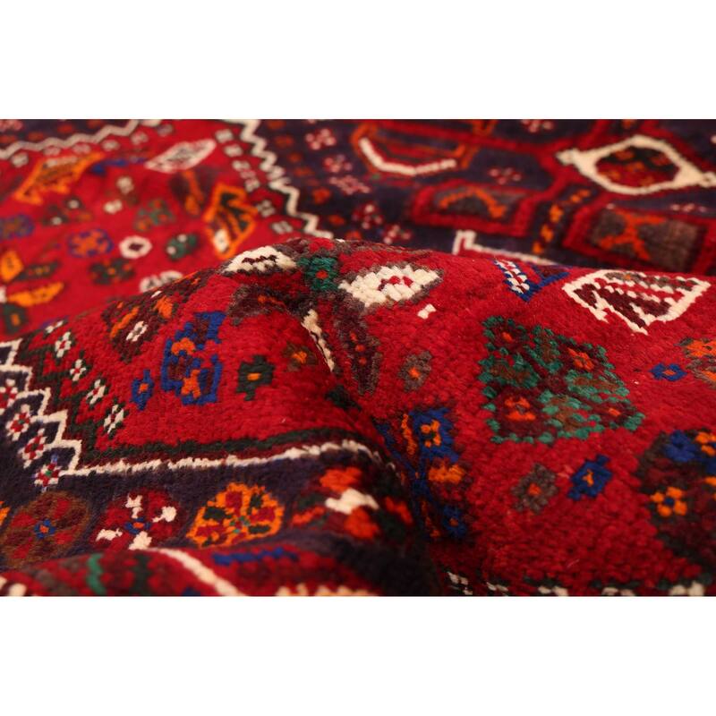 ECARPETGALLERY Hand-knotted Melis Vintage Red Wool Rug - 5'10 x 8'9