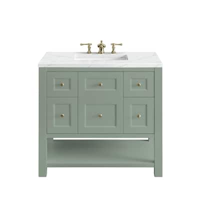 James Martin Vanities Breckenridge 36" Single Vanity, Smokey Celadon