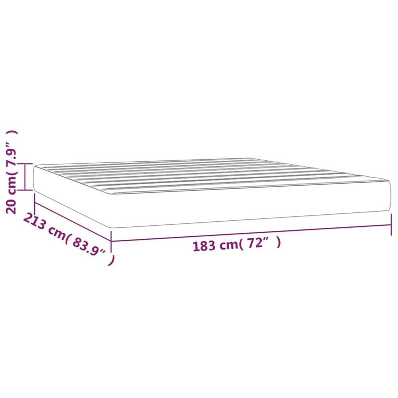 vidaXL Spring Mattress Bed-in-a-Box Single Bed Foam Mattress Medium Hardness