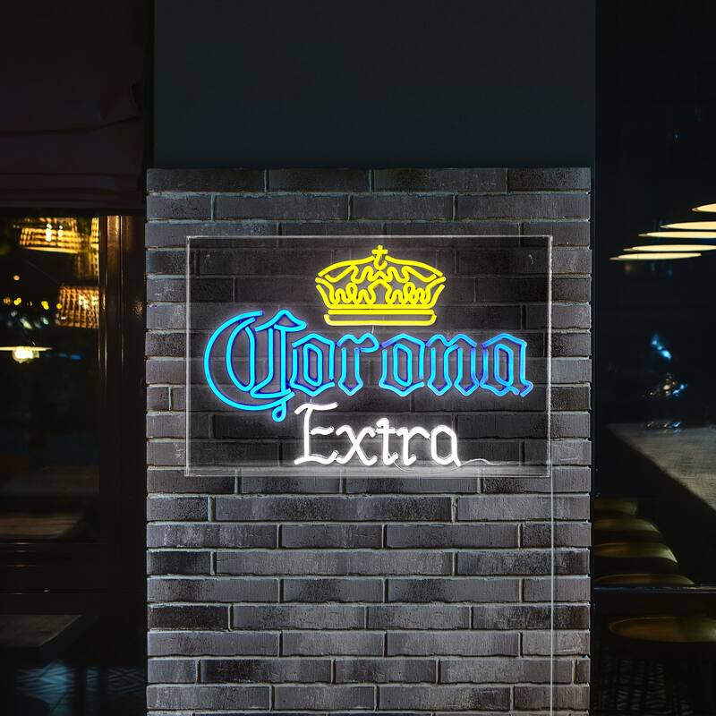 Licensed Corona Extra Acrylic LED Wall Decor Sign - 24" x 16" - 24" x 16"