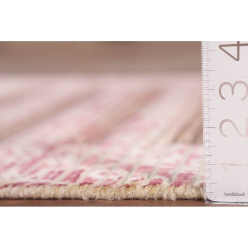 Abstract / Modern Accent Rug Handmade Oriental Wool Carpet - 2'8"x 4'8"