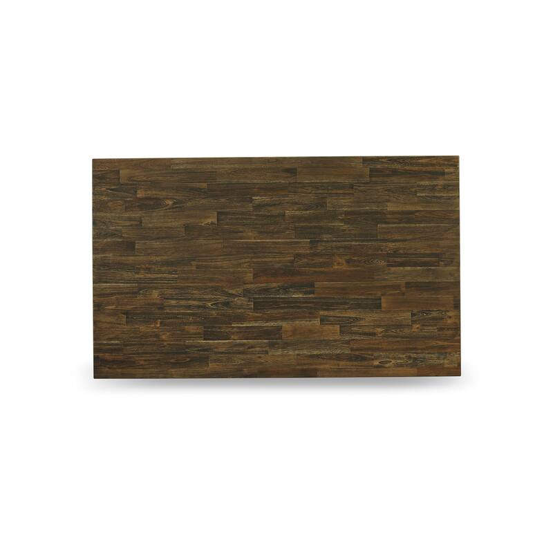 East West Furniture 3 Piece Dining Room Set - 1 Dining Table and 2 Benches(Finish Options)