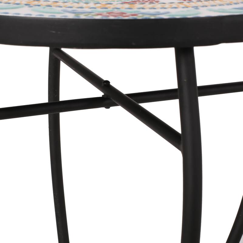 La Crescenta Outdoor Side Table with Tile Top by Christopher Knight Home