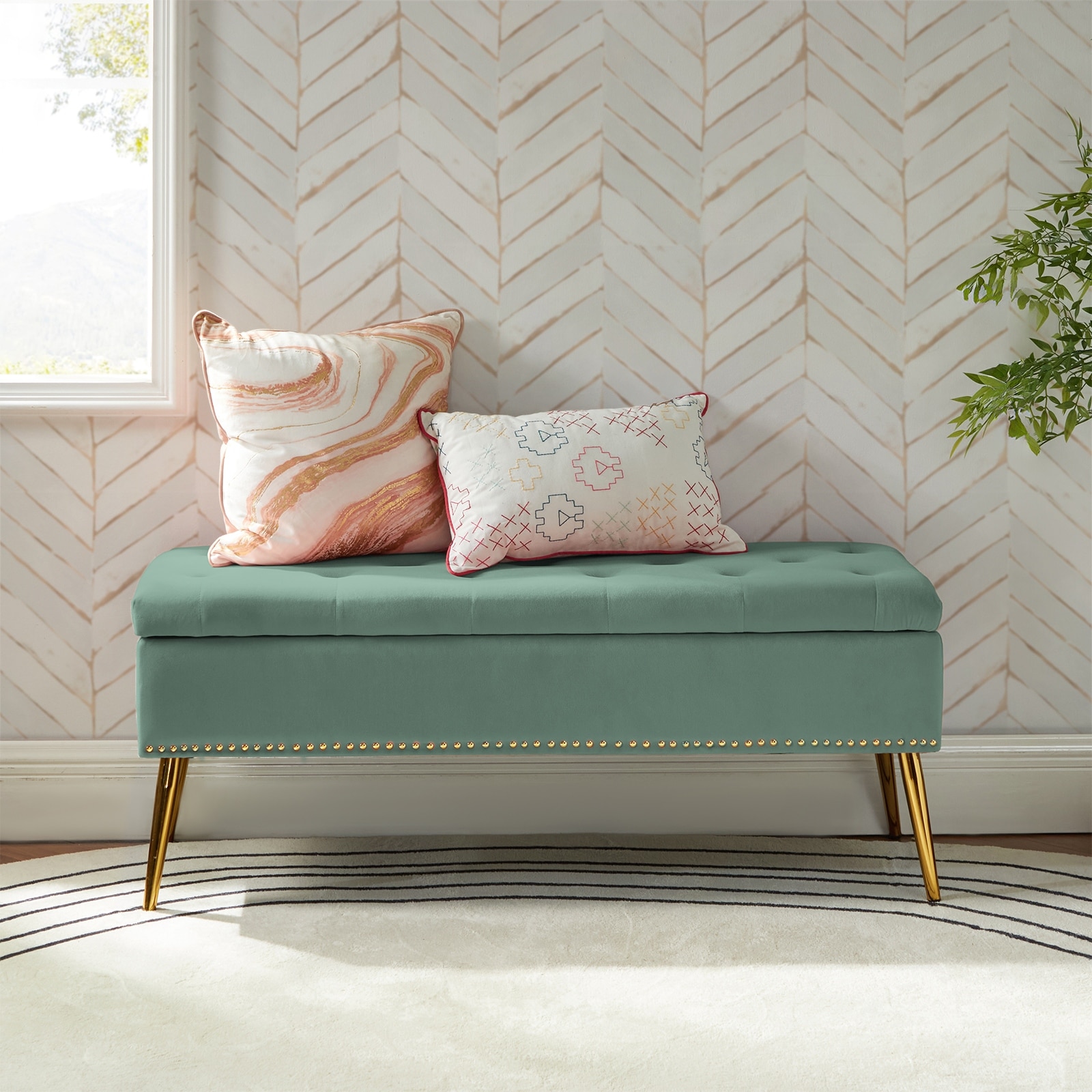 Comfy bench with storage deals