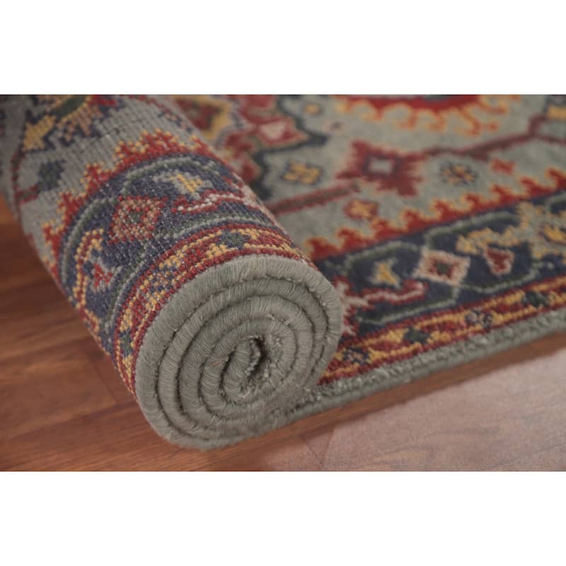 Kazak Oriental Runner Rug Handmade Wool Carpet - 2'8"x 8'1"