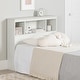 preview thumbnail 1 of 11, South Shore Summer Breeze Bookcase headboard White Pine