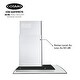 preview thumbnail 7 of 10, Cosmo 30 in. Ducted Wall Mount Range Hood in Stainless Steel with Push Button Controls, LED Lighting and Permanent Filters