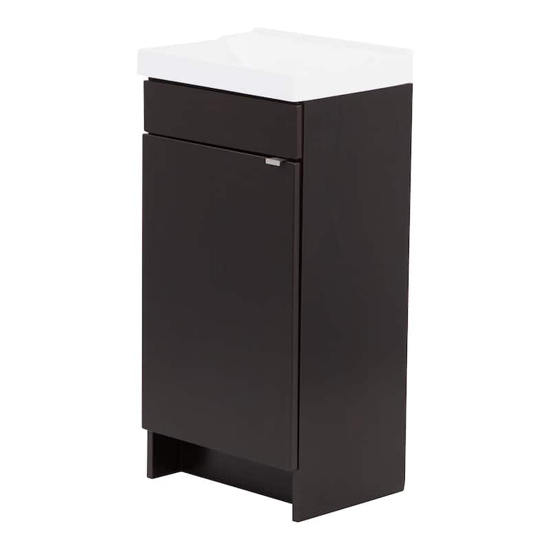 Merton 17" 1-Door Bathroom Vanity With White Sink Top