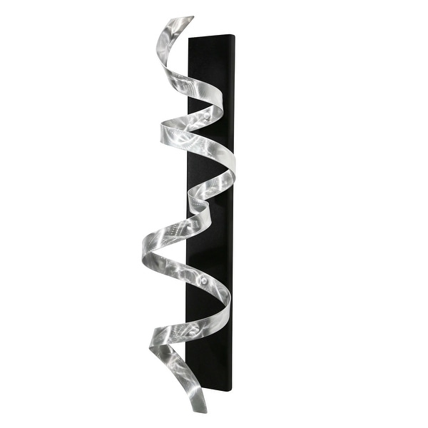 Statements2000 Black/Silver Abstract Metal Art Accent Wall Sculpture Decor by Jon Allen - Black Knight