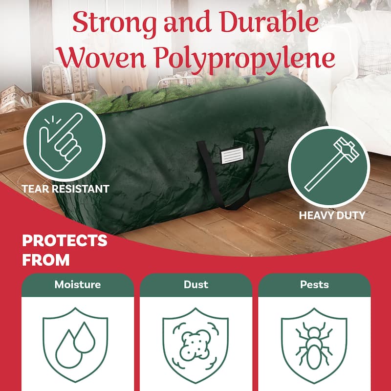 Christmas Tree Storage Bag for 12-Foot Artificial Trees Elf Stor (Green)