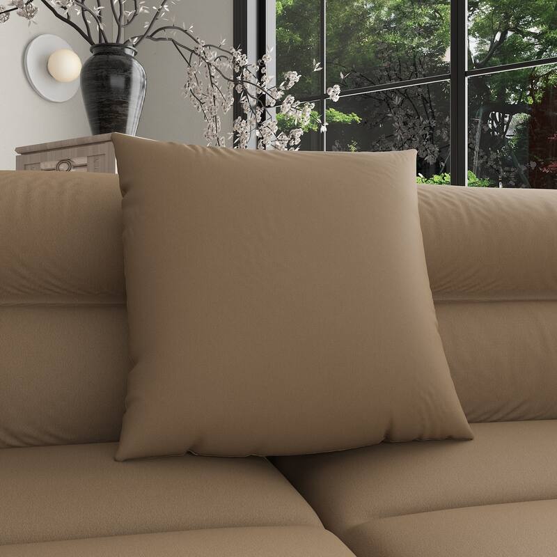 3-5 Seater Couch Comfy Upholstered Sofa with 3 Pcs Soft Pillows