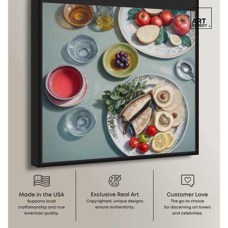 Sea Feast Canvas by Art Remedy