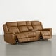 preview thumbnail 12 of 82, Spruce & Spring Genuine Leather Power Reclining Sofa with Optional Console & Flip-Down Table