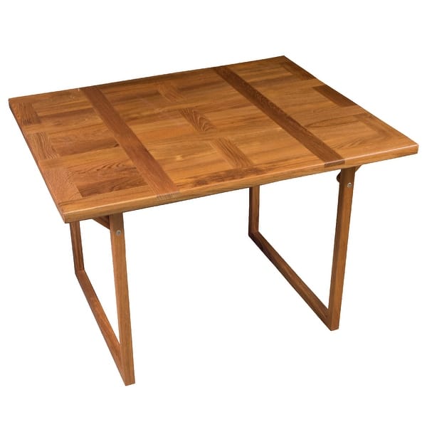 slide 2 of 5, Teak Puzzle Table