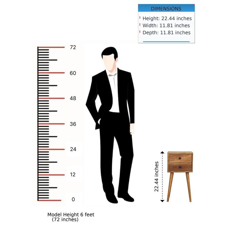 Soli Wood Mini Nightstand