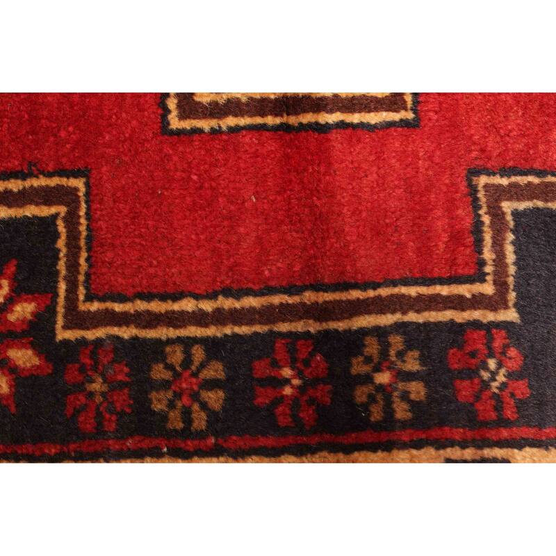 ECARPETGALLERY Hand-knotted Teimani Red Wool Rug - 2'10 x 4'6