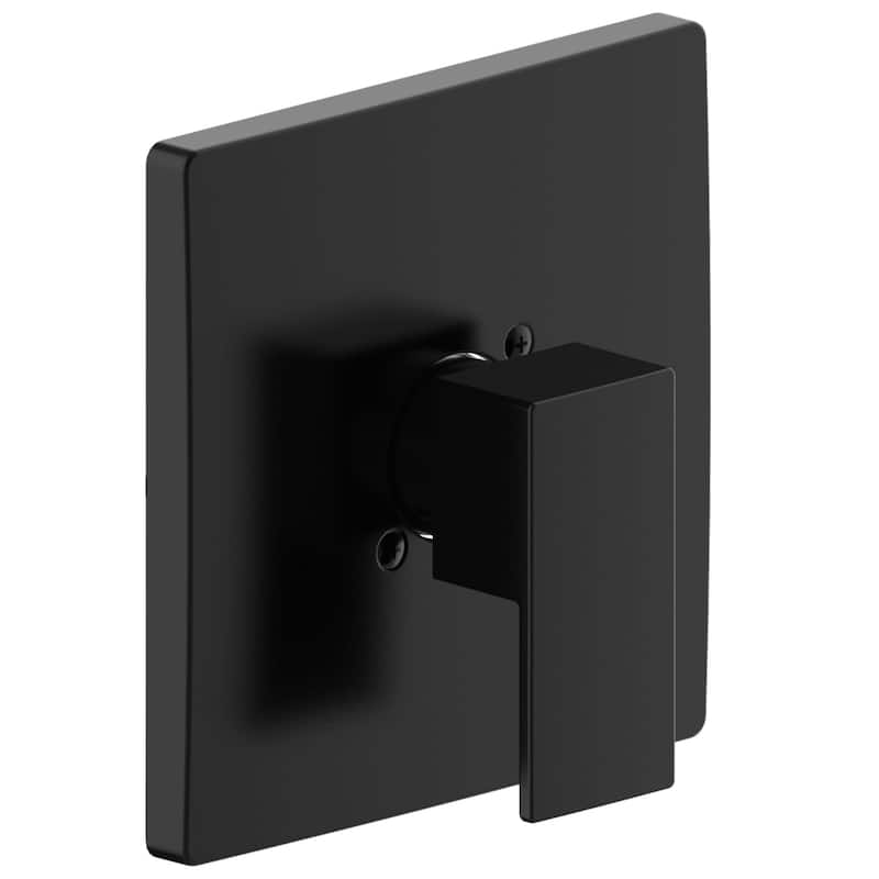 Design House 597096 Karsen II Pressure Balanced Valve Trim Only with - Matte Black