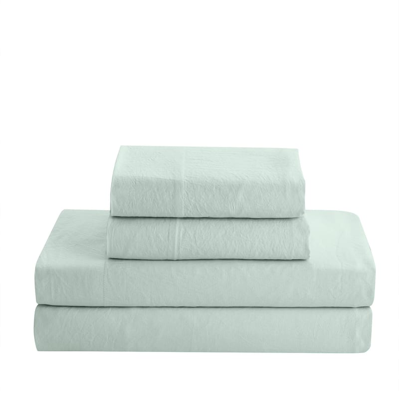 Sweet Home Collection Vintage Wash Microfiber Crinkle Sheet Sets.