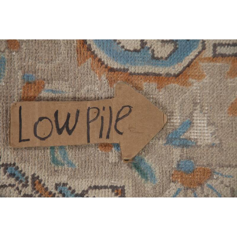 Hand Knotted Oriental 100% Wool Carpet Traditional Medallion Beige & Ivories Tabriz Area Rug - 13' 0'' X 9' 7''