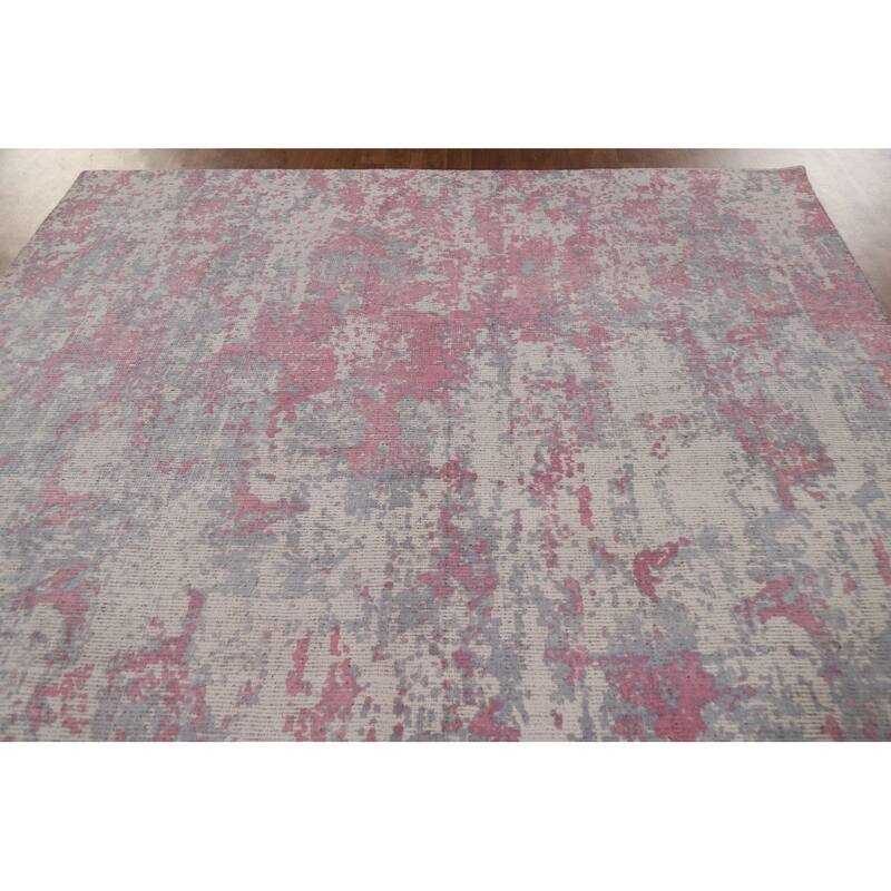 Abstract / Modern Area Rug Hand-Knotted Wool Carpet - 7'11"x 9'11"