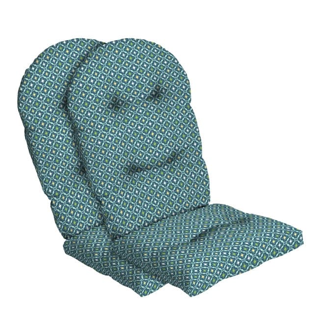 ARDEN Outdoor Plush Modern Tufted Adirondack Cushion, Set of 2, 20 x 18