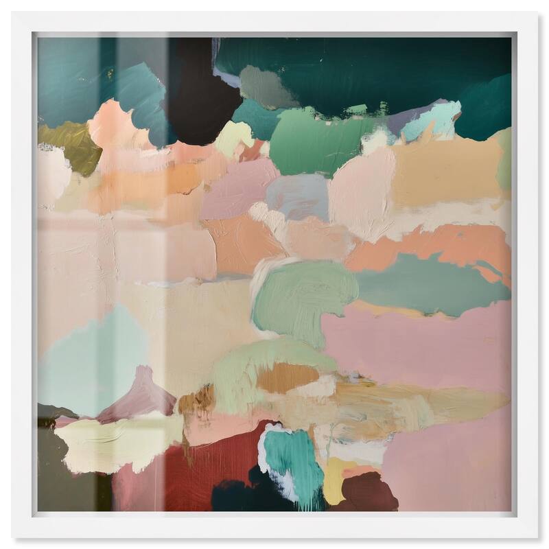 Brushed Beauty III Shadowbox by Art Remedy - White - 30" x 30"