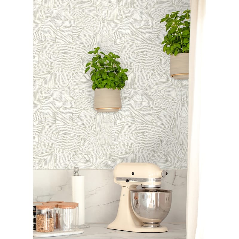 Zen Garden Cream Peel and Stick Wallpaper