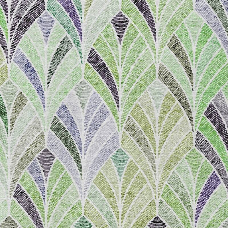 HomeRoots Geometric Transitional Rectangle Outdoor Rug