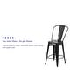 preview thumbnail 47 of 97, 24'' High Metal Indoor-Outdoor Counter Height Stool with Back