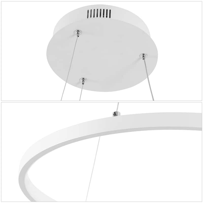 Kinsley Modern Bohemian Iron Integrated LED Pendant by JONATHAN Y