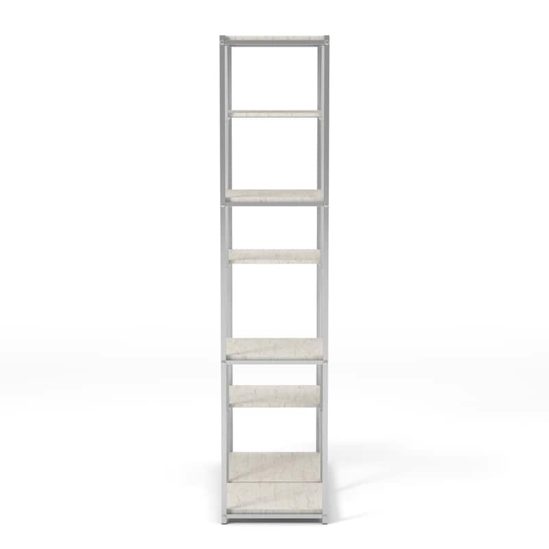 Marion Glam Gold-Tone 72-inch Metal Bookcase by Furniture of America