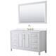 Option White, Gold Trim, White Quartz Top