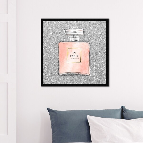 Oliver Gal フレーム付き 大きい 61x91cm Floral French Perfume Oliver Gal 'Paris Glitter Spring' Fashion and Glam Wall Art