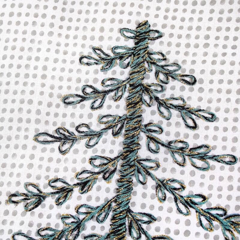 National Tree Company 52 in. HGTV Home Collection Christmas Tree Skirt with Tree - 52 in