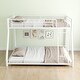 preview thumbnail 7 of 16, Twin Over Full Size Metal Bunk Bed with Removable Stairs