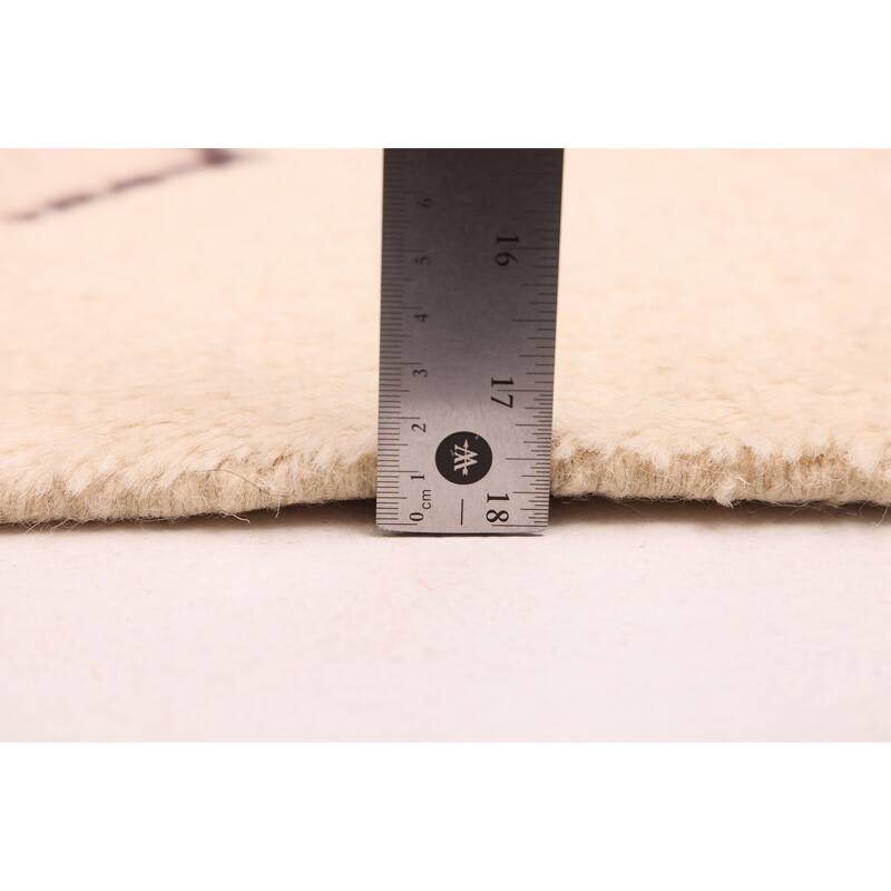 ECARPETGALLERY Hand-knotted Pak Finest Marrakesh Cream Wool Rug - 8'3 x 9'8