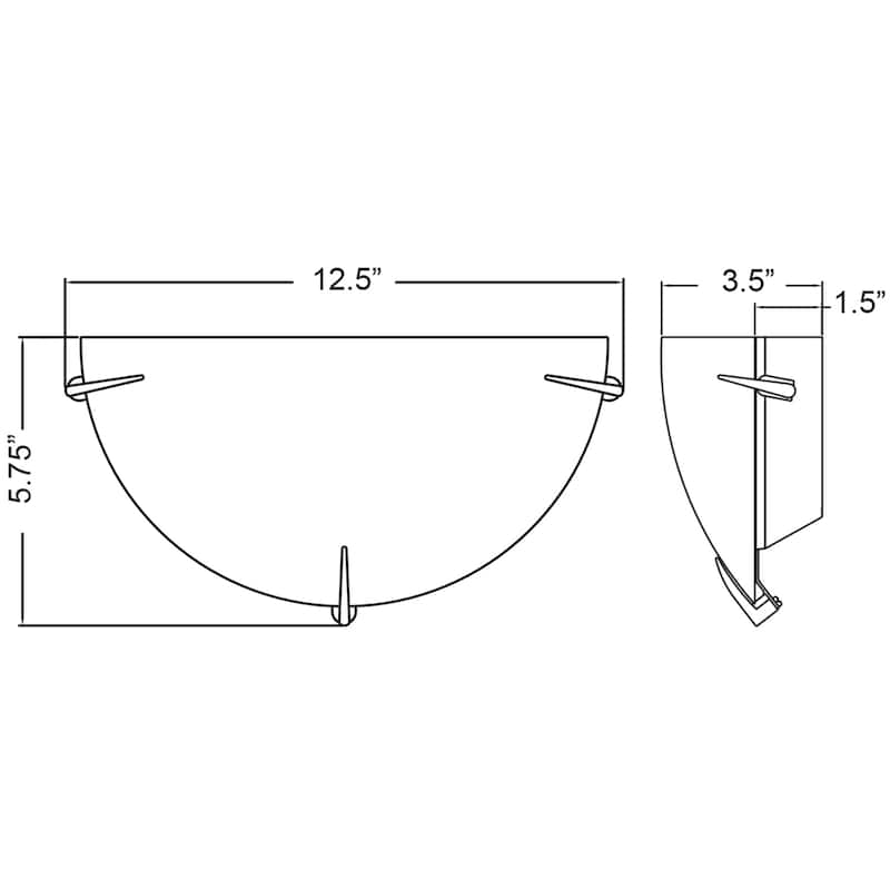 Access Lighting Zenon - Wall Sconce - Brushed Steel Finish - Opal Glass Shade - Incandescent